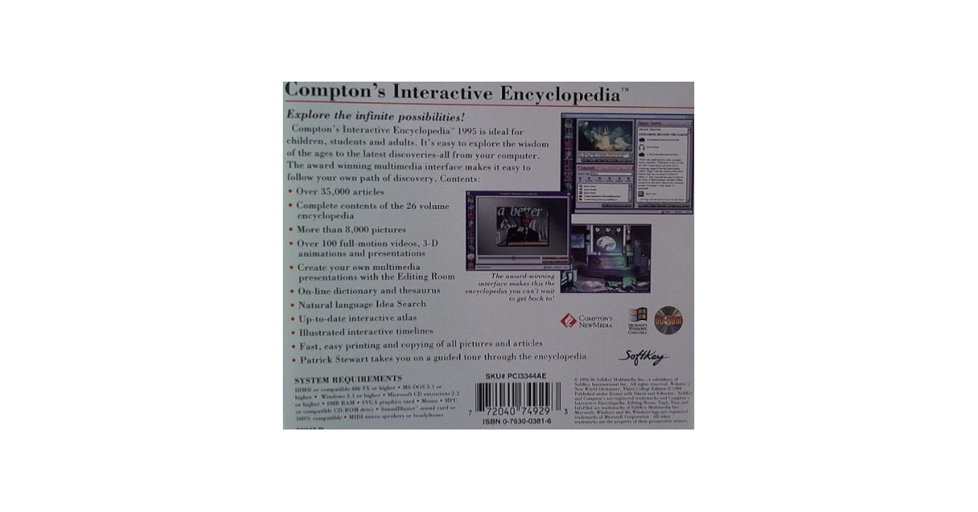 Amazon.com: SOFTKEY 1995 COMPTON'S INTERACTIVE ENCYLOPEDIA